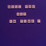 Scrabble Tiles on the Purple Background