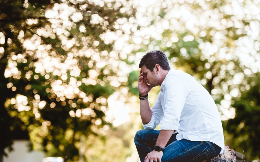 man on thinking pose